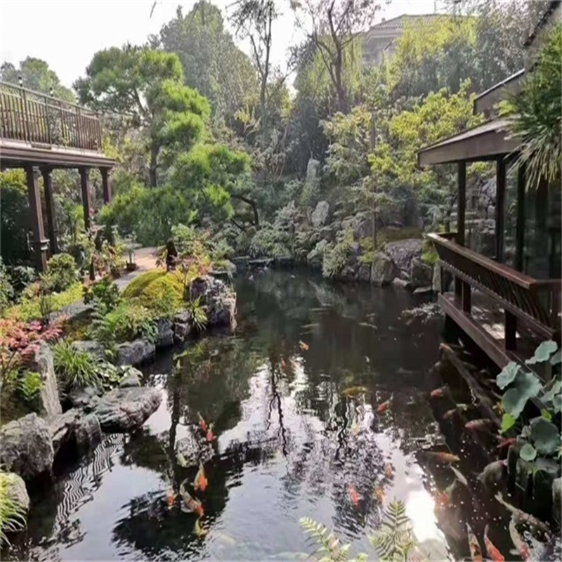 靖江庭院假山鱼池样式